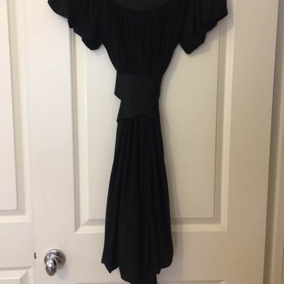 Malandrino Couture Black Silk Stunning Vintage Dress - Picture 2 of 12